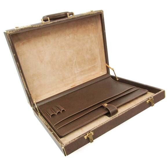 Gucci Interlocking G 016 20 0491 Men,Women Leather Attaché Case,Handbag Brown - Picture 4 of 16